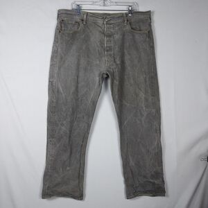 Vintage Levi's 501 XX Men's Jeans Button Fly Relaxed Gray Acid Wash 42 x 32 Y2K